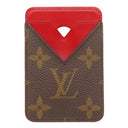 ルイヴィトン LOUIS VUITTON ポルト カルト マグネット M12856 サリレッド モノグラムマカサー カードケース MagSafe カード入れ