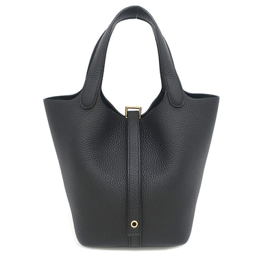 エルメス HERMES ピコタンロック 18 PM ブラック トリヨンクレマンス ハンドバッグ ゴールド金具 新品 未使用 黒 2025年製