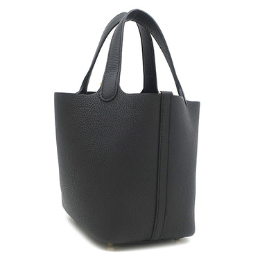 エルメス HERMES ピコタンロック 18 PM ブラック トリヨンクレマンス ハンドバッグ ゴールド金具 新品 未使用 黒 2025年製