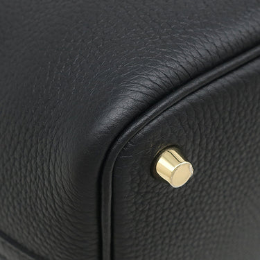エルメス HERMES ピコタンロック 18 PM ブラック トリヨンクレマンス ハンドバッグ ゴールド金具 新品 未使用 黒 2025年製