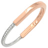 ティファニー Tiffany & Co ロックバングル スモール ローズゴールド×ホワイトゴールド K18PG K18WG ダイヤモンド ブレスレット T＆Co. 750 18K RG WG ダイヤモンド パヴェダイヤ