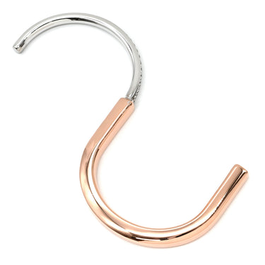 ティファニー Tiffany & Co ロックバングル スモール ローズゴールド×ホワイトゴールド K18PG K18WG ダイヤモンド ブレスレット T＆Co. 750 18K RG WG ダイヤモンド パヴェダイヤ