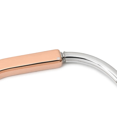 ティファニー Tiffany & Co ロックバングル スモール ローズゴールド×ホワイトゴールド K18PG K18WG ダイヤモンド ブレスレット T＆Co. 750 18K RG WG ダイヤモンド パヴェダイヤ