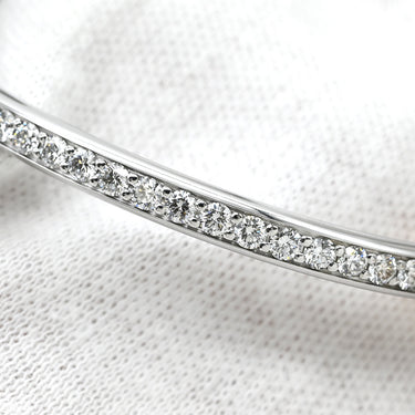 ティファニー Tiffany & Co ロックバングル スモール ローズゴールド×ホワイトゴールド K18PG K18WG ダイヤモンド ブレスレット T＆Co. 750 18K RG WG ダイヤモンド パヴェダイヤ