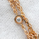 カルティエ Cartier ラブ サークル 2Pダイヤ B7224509 ピンクゴールド K18PG ダイヤモンド ネックレス 18金 750PG Wチェーン