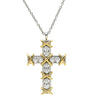 ティファニー Tiffany & Co ジャン シュランバージェ クロス ダイヤ ペンダント 60022679 プラチナシルバー×イエローゴールド Pt950 K18YG ダイヤモンド ネックレス Pt 750YG