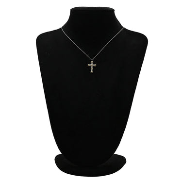 ティファニー Tiffany & Co ジャン シュランバージェ クロス ダイヤ ペンダント 60022679 プラチナシルバー×イエローゴールド Pt950 K18YG ダイヤモンド ネックレス Pt 750YG