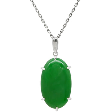 ミキモト MIKIMOTO ヒスイ 12.01ct ペンダント グリーン×プラチナシルバー Pt950 ヒスイ ネックレス 翡翠 ジェイダイト 大粒 緑 MIKIMOTO プラチナ