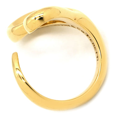 ティファニー Tiffany & Co オープンハート イエローゴールド K18YG リング 指輪 T＆Co. 750 750YG エルサ ペレッティ 10.5号