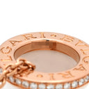 ブルガリ BVLGARI ビーゼロワン ダイヤ 350053 ピンクゴールド×ホワイト K18PG セラミック ダイヤモンド ネックレス B-zero1 Au750 18K 18金 白セラミック