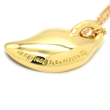 ティファニー Tiffany & Co リーフ ペンダント イエローゴールド K18YG ネックレス T＆Co. 750YG 18金 エルサペレッティ