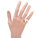 カルティエ Cartier アミュレット ドゥ カルティエ ホワイト×イエローゴールド K18YG ダイヤモンド マザーオブパール #50(JP10) リング 指輪 K18 マザーオブパール ダイヤモンド 7号
