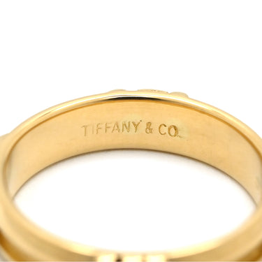 ティファニー Tiffany & Co アトラス ニューメリック イエローゴールド K18YG リング 指輪 T&Co. 18K 750 YG ローマ数字 9号