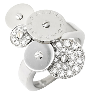 ブルガリ BVLGARI チクラディ ダイヤ ホワイトゴールド K18WG ダイヤモンド リング 指輪 750 18K 18金 11.5号