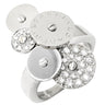 ブルガリ BVLGARI チクラディ ダイヤ ホワイトゴールド K18WG ダイヤモンド リング 指輪 750 18K 18金 11.5号