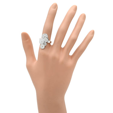 ブルガリ BVLGARI チクラディ ダイヤ ホワイトゴールド K18WG ダイヤモンド リング 指輪 750 18K 18金 11.5号