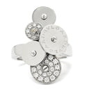ブルガリ BVLGARI チクラディ ダイヤ ホワイトゴールド K18WG ダイヤモンド リング 指輪 750 18K 18金 11.5号