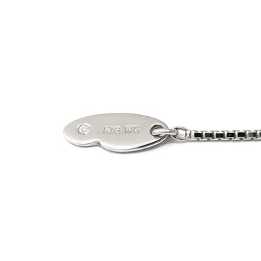 タサキ TASAKI マベパール ダイヤモンド クレセントムーン パールホワイト×ホワイトゴールド K18WG パール ダイヤモンド ネックレス Au750 18K 18金 真珠 三日月