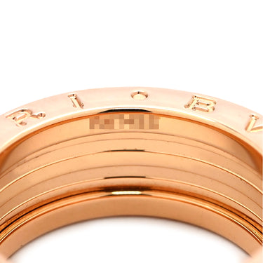 ブルガリ BVLGARI ビーゼロワン ロック B-zero1 2バンドリング 357987 ブラック×ピンクゴールド K18PG セラミック #53(JP13) リング 指輪 黒 750PG 18金 12.5号