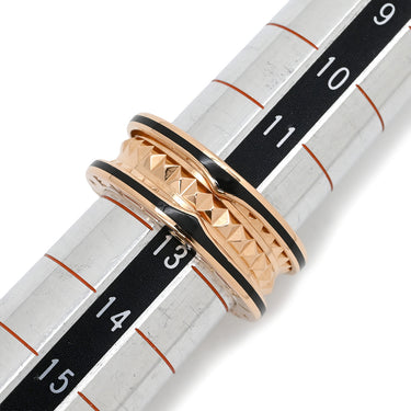 ブルガリ BVLGARI ビーゼロワン ロック B-zero1 2バンドリング 357987 ブラック×ピンクゴールド K18PG セラミック #53(JP13) リング 指輪 黒 750PG 18金 12.5号
