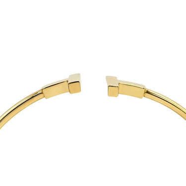ティファニー Tiffany & Co Tワイヤー イエローゴールド K18YG ブレスレット T&Co. バングル 18K 750 YG