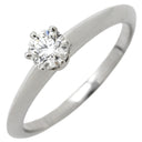 ティファニー Tiffany & Co ソリティア ダイヤリング プラチナシルバー Pt950 ダイヤモンド リング 指輪 T＆Co. 一粒 1P 立爪 0.27ct プラチナ950 10.5号
