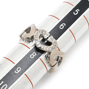 カルティエ Cartier Cハート ダイヤモンド B4041500 ホワイトゴールド K18WG ダイヤモンド #48 リング 指輪 Au750 18K 18金 7.5号