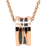 ブルガリ BVLGARI ビーゼロワン レジェンド CL858532 ブラック×ピンクゴールド K18PG セラミック ネックレス B-zero1 K18PG Au750 18K 18金 黒セラミック