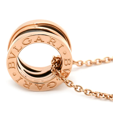 ブルガリ BVLGARI ビーゼロワン レジェンド CL858532 ブラック×ピンクゴールド K18PG セラミック ネックレス B-zero1 K18PG Au750 18K 18金 黒セラミック