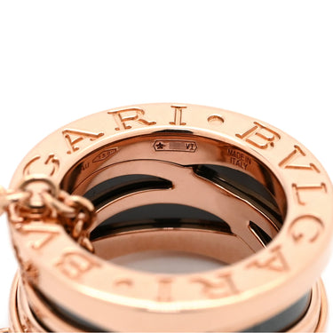ブルガリ BVLGARI ビーゼロワン レジェンド CL858532 ブラック×ピンクゴールド K18PG セラミック ネックレス B-zero1 K18PG Au750 18K 18金 黒セラミック