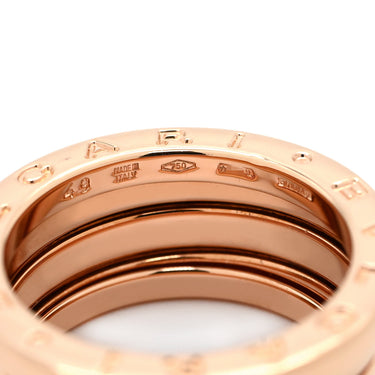 ブルガリ BVLGARI ビーゼロワン B-zero1 3バンドリング ピンクゴールド K18PG #49(JP9) リング 指輪 750 18金 PG 8.5号