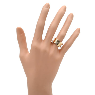 ブルガリ BVLGARI ビーゼロワン B-zero1 3バンドリング ピンクゴールド K18PG #49(JP9) リング 指輪 750 18金 PG 8.5号