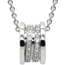 ブルガリ BVLGARI ビーゼロワン ダイヤ ホワイトゴールド K18WG ダイヤモンド ネックレス B-zero1 ペンダント 18K 750WG 旧金具