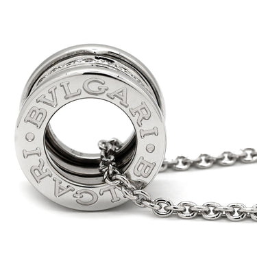 ブルガリ BVLGARI ビーゼロワン ダイヤ ホワイトゴールド K18WG ダイヤモンド ネックレス B-zero1 ペンダント 18K 750WG 旧金具