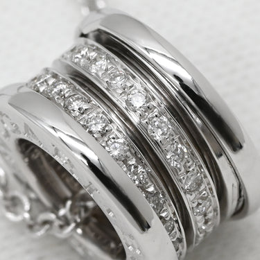 ブルガリ BVLGARI ビーゼロワン ダイヤ ホワイトゴールド K18WG ダイヤモンド ネックレス B-zero1 ペンダント 18K 750WG 旧金具