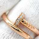 カルティエ Cartier ジュストアンクル ダイヤ B4094800 ピンクゴールド K18PG ダイヤモンド #53(JP13) リング 指輪 750 18K PG クラシックモデル 13号