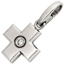 カルティエ Cartier クロス 1Pダイヤ ホワイトゴールド K18WG ダイヤモンド チャーム 18K 750 WG ペンダントトップ