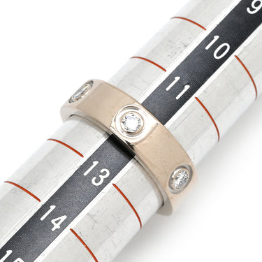 カルティエ Cartier ラブリング フルダイヤ クラシック B4026000 ホワイトゴールド K18WG ダイヤモンド #52 リング 指輪 LOVE Ring Au750 18K 6石 12号
