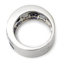ルジアダ RUGIADA アイオライト カルセドニー リング ブルー×ホワイトゴールド K18WG アイオライト カルセドニー リング 指輪 RUGIADA デザインリング 格子 Au750 18K 18金 WG 12.5号