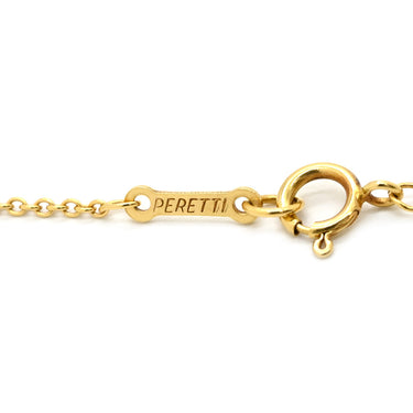 ティファニー Tiffany & Co オープンハート イエローゴールド K18YG ネックレス T＆Co. 18K 18金 750 YG エルサペレッティ