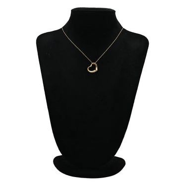 ティファニー Tiffany & Co オープンハート イエローゴールド K18YG ネックレス T＆Co. 18K 18金 750 YG エルサペレッティ