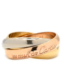 カルティエ Cartier トリニティクラシック ホワイトゴールド×イエローゴールド×ピンクゴールド K18WG K18YG K18PG #48(JP8) リング 指輪 3連 3カラー 3ゴールド18K 750 7.5号