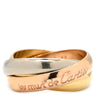 カルティエ Cartier トリニティクラシック ホワイトゴールド×イエローゴールド×ピンクゴールド K18WG K18YG K18PG #48(JP8) リング 指輪 3連 3カラー 3ゴールド18K 750 7.5号