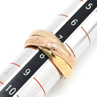 カルティエ Cartier トリニティクラシック ホワイトゴールド×イエローゴールド×ピンクゴールド K18WG K18YG K18PG #48(JP8) リング 指輪 3連 3カラー 3ゴールド18K 750 7.5号