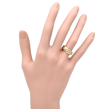 カルティエ Cartier トリニティクラシック ホワイトゴールド×イエローゴールド×ピンクゴールド K18WG K18YG K18PG #48(JP8) リング 指輪 3連 3カラー 3ゴールド18K 750 7.5号