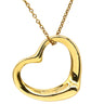 ティファニー Tiffany & Co オープンハート イエローゴールド K18YG ネックレス T＆Co. 18K 18金 750 YG エルサペレッティ