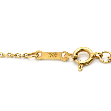 ティファニー Tiffany & Co オープンハート イエローゴールド K18YG ネックレス T＆Co. 18K 18金 750 YG エルサペレッティ