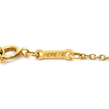 ティファニー Tiffany & Co オープンハート イエローゴールド K18YG ネックレス T＆Co. 18K 18金 750 YG エルサペレッティ