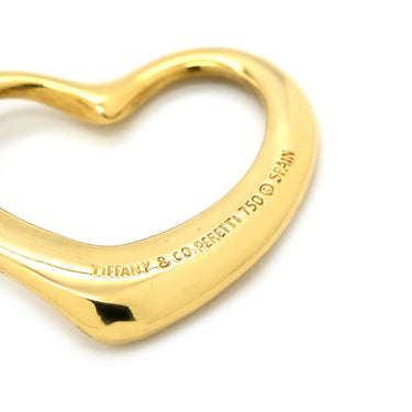 ティファニー Tiffany & Co オープンハート イエローゴールド K18YG ネックレス T＆Co. 18K 18金 750 YG エルサペレッティ