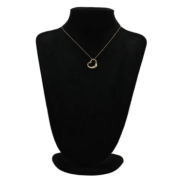 ティファニー Tiffany & Co オープンハート イエローゴールド K18YG ネックレス T＆Co. 18K 18金 750 YG エルサペレッティ